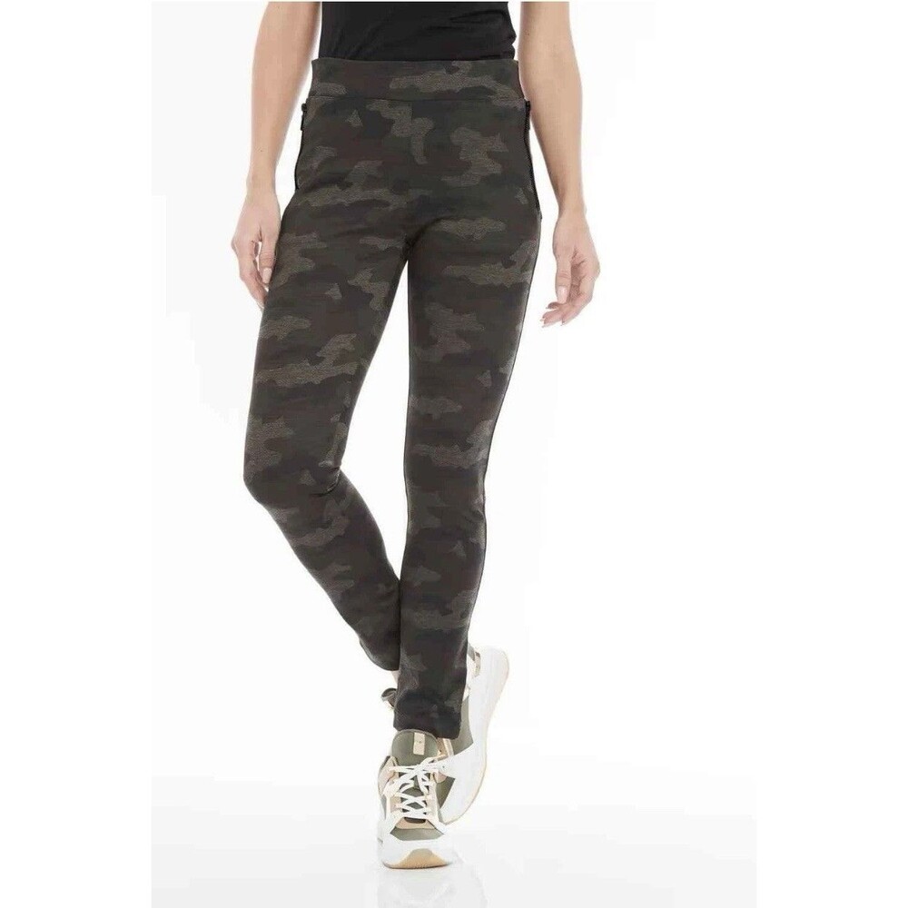 Anatomie Shamira Camo Pull On Side Zip Pants Green Size Small